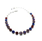 Necklace By Mariana Woman Classy Sapphire and Lt Siam Swarovski Crystals - Image 3