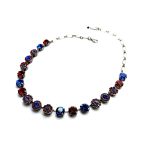 Necklace By Mariana Woman Classy Sapphire and Lt Siam Swarovski Crystals - Image 2