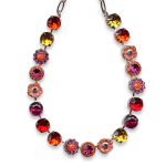 Necklace By Mariana Woman Fab Fuchsia and Topaz Swarovski Crystals - Image 3