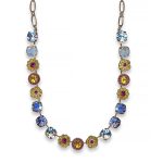 Necklace By Mariana Woman Sassy Fuchsia and Aquamarine Swarovski Crystals