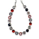 Mariana Necklace Gorgeous Montana Blue, Siam, & Clear Austrian Crystals My Treasures Coll. - Image 3