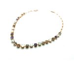 Mariana Necklace Sun & Ice SO & White Shell Mineral, Clear, Blk Dia, & White Opal Austrian Crystals Ice Queen Once Upon a Mariana Coll. - Image 3