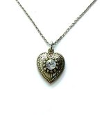 Mariana Necklace Pendant Heart in Clear Austrian Crystals On A Clear Day Sweet Summer Coll.