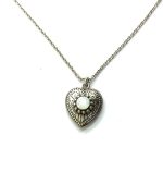 Mariana Necklace Pendant Simply Elegant White Opal Austrian Crystals My Treasures Coll.