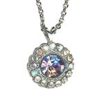 Mariana Necklace Pendant Gorgeous Vitral Lt & Clear Austrian Crystals Ice Queen Once Upon a Mariana Coll. - Image 2