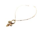 Mariana Necklace Pendant Hamsa & Charms in Clear Austrian Crystals My Treasures Coll. - Image 3
