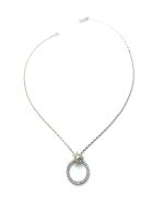 Mariana Necklace Pendant Shimmering Clear & AB Austrian Crystals My Treasures Coll. - Image 2