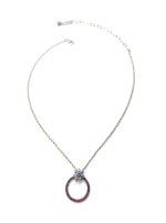 Mariana Necklace Pendant Shimmering AB, Tanzanite, & Amethyst Austrian Crystals My Treasures Coll. - Image 2