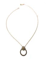 Mariana Necklace Pendant Elegant Jet, Lt Smoked Topaz, & Silver Night Austrian Crystals My Treasures Coll. - Image 2