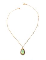 Mariana Necklace Pendant Fab Pacific Opal, Smoked Topaz, & Aurum Austrian Crystals  Serai Cocktail Hour Coll. - Image 2