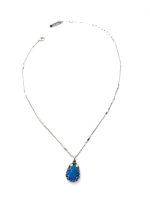 Mariana Necklace Pendant Glamorous Caribbean Blue Opal, Royal Blue, & Chrysolite Opal Austrian Crystals Zhang Silk Road Coll. - Image 2