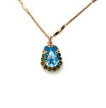 Mariana Necklace Pendant Adorable Aquamarine, Blue Opal, & Forest Green Austrian Crystals Jade Silk Road Coll.