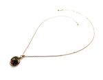 Mariana Necklace Pendant Tri Stone Lt Smoked Topaz, Jet, & Silver Night Austrian Crystals My Treasures Coll. - Image 3