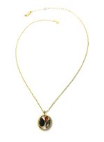 Mariana Necklace Pendant Finely Detailed Lt Smoked Topaz, Jet, & Silver Night Austrian Crystals My Treasures Coll. - Image 2