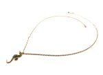 Mariana Necklace Pendant Sea Horse in Drk Green, Amethyst, & Blue Zircon Austrian Crystals Patience Inspiration Coll. - Image 3