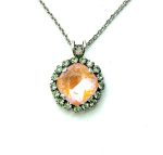 Necklace Pendant By Mariana My Butterfly Coll. Gorgeous Sun Kissed Sunset Swarovski Crystals