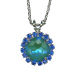 Mariana Necklace Pendant Lovely Laguna Delite & Capri Blue Austrian Crystals Serenity Joy Of Life Coll. - Image 2