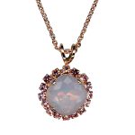 Mariana Necklace Pendant Exquisite Lt Rose & Rose Opal Austrian Crystals My Treasures Coll. - Image 3