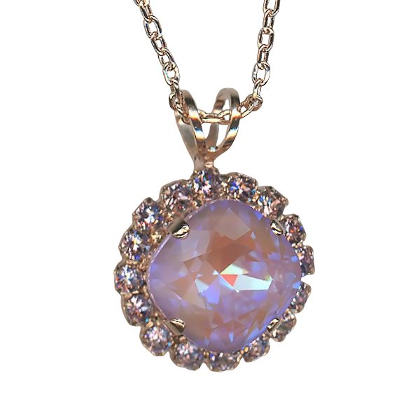 Mariana Necklace Pendant Exquisite Violet & Lavender Delite Austrian Crystals Levander Botanica Coll.