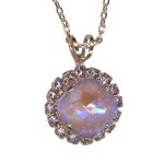 Mariana Necklace Pendant Exquisite Violet & Lavender Delite Austrian Crystals Levander Botanica Coll. - Image 2