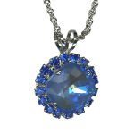 Mariana Necklace Pendant Shimmering Sapphire & Ocean Delite Austrian Crystals My Treasures Coll.