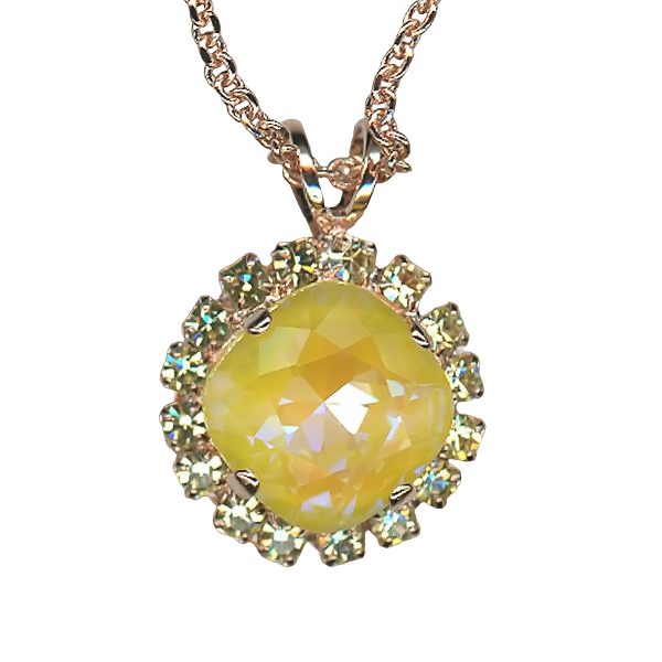 Mariana Necklace Pendant Alluring Sun-Kissed Sunshine & Jonquil Austrian Crystals My Treasures Coll.