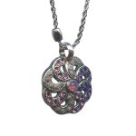 Mariana Necklace Pendant Classy Purple Velvet, Cyclamen Opal, & Amethyst Austrian Crystals Desire Nirvana Coll.