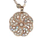 Mariana Necklace Pendant Glamorous Pearl, Moonlight & White Opal Austrian Crystals Forever Cocktail Hour Coll.