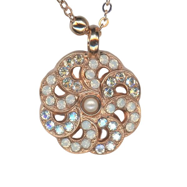 Mariana Necklace Pendant Glamorous Pearl, Moonlight & White Opal Austrian Crystals Forever Cocktail Hour Coll.