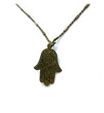 Necklace Pendant By Mariana Hamsa in Jet Black and Silver Night Swarovski Crystals - Image 2