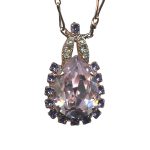 Mariana Necklace Pendant Exquisite Vintage Rose, Chrysolite, & Tanzanite Austrian Crystals California Dreaming Songbook Coll. - Image 3