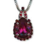 Mariana Necklace Pendant Sophisticated Siam & Ruby Austrian Crystals Lady In Red Songbook Coll. - Image 2