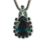 Mariana Necklace Pendant Fab Emerald Austrian Crystals My Treasures Coll. - Image 3