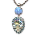 Mariana Necklace Pendant Blue SO Mineral, Lt Azore, & Lt Sapphire Austrian Crystals Italian Ice The Sweet Life Coll. - Image 3