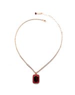 Necklace Pendant By Mariana Elegant Hyacinth and Ruby Swarovski Crystals - Image 2