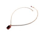 Necklace Pendant By Mariana Elegant Hyacinth and Ruby Swarovski Crystals - Image 3
