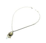 Necklace Pendant By Mariana Woman Timeless Cream Pearl and Clear Swarovski Crystals - Image 3