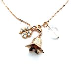 Necklace Pendant By Mariana Woman Stunning Shell Mineral and Swarovski Crystals