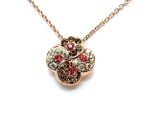 Necklace Pendant By Mariana Woman Charming Golden and Topaz Swarovski Crystals