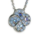 Mariana Necklace Pendant Charming AB & Air Blue Opal Austrian Crystals Periwinkle Cocktail Hour Coll. - Image 3