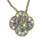 Mariana Necklace Pendant Glitzy AB & Aquamarine Austrian Crystals Italian Ice The Sweet Life Coll. - Image 2