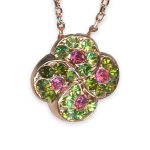 Mariana Necklace Pendant Beautiful Olivine & Lt Rose Austrian Crystals Tutti Frutti The Sweet Life Coll. - Image 2