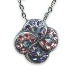 Mariana Necklace Pendant Gorgeous Tanzanite, Lt Rose, & Aquamarine Austrian Crystals Cotton Candy The Sweet Life Coll. - Image 2