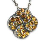 Mariana Necklace Pendant Sassy Topaz Austrian Crystals My Treasures Coll. - Image 3