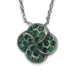 Mariana Necklace Pendant Beautiful Emerald Austrian Crystals My Treasures Coll. - Image 2