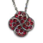 Necklace Pendant By Mariana Woman Stunning Ruby Swarovski Crystals - Image 3