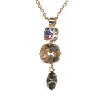 Mariana Necklace Pendant Charming Black Diamond, Lt Peach & Vitral Lt Austrian Crystals Ice Queen Once Upon a Mariana Coll.