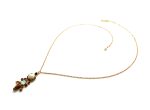 Necklace Pendant By Mariana Cocktail Hour Coll. Glamorous Howlite Mineral, Topaz and Tiger Eye Swarovski Crystals - Image 3