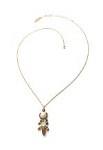 Necklace Pendant By Mariana Cocktail Hour Coll. Glamorous Howlite Mineral, Topaz and Tiger Eye Swarovski Crystals - Image 2