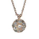 Mariana Necklace Pendant Exquisite Black Diamond, Clear, & Pearl Austrian Crystals Ice Queen Once Upon a Mariana Coll.